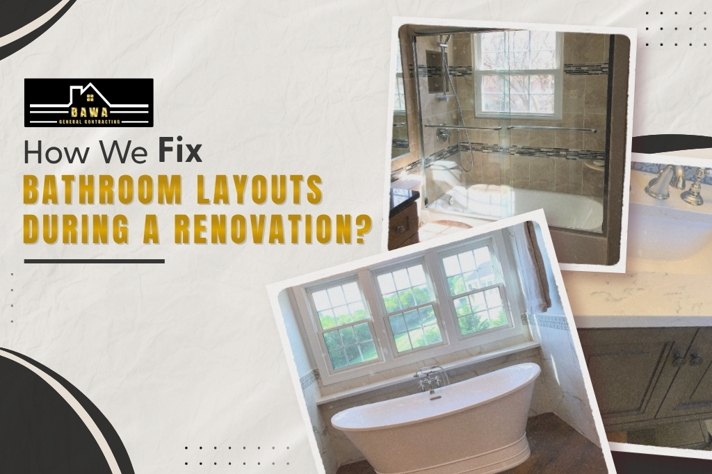 How we fix bathroom layouts during a renovation?